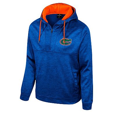 Men's Colosseum Royal Florida Gators Cypher Half-Zip Hoodie