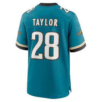 Men's Nike Fred Taylor Teal Jacksonville Jaguars Prowler Throwback Retired Player Game Jersey