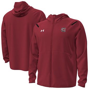 Men's Under Armour Garnet South Carolina Gamecocks Unstoppable Performance Fleece Hoodie��Half-Zip Jacket