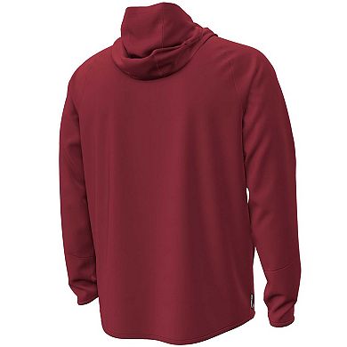 Men's Under Armour Garnet South Carolina Gamecocks Unstoppable Performance Fleece Hoodie Half-Zip Jacket