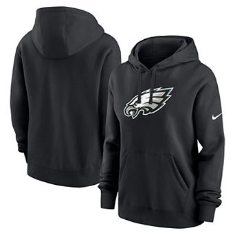 Women's Nike Black Philadelphia Eagles Club Fleece Pullover Hoodie