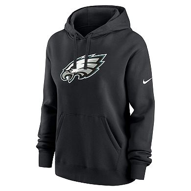 Women's Nike Black Philadelphia Eagles Club Fleece Pullover Hoodie