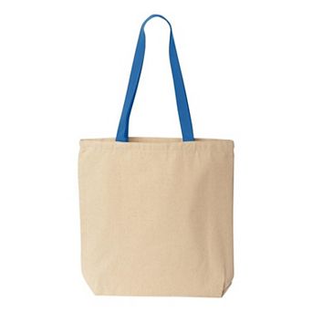 Liberty Bags Natural Tote With Contrast-color Handles