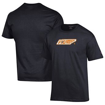 Men's Champion Black Tennessee Volunteers State Outline T-Shirt