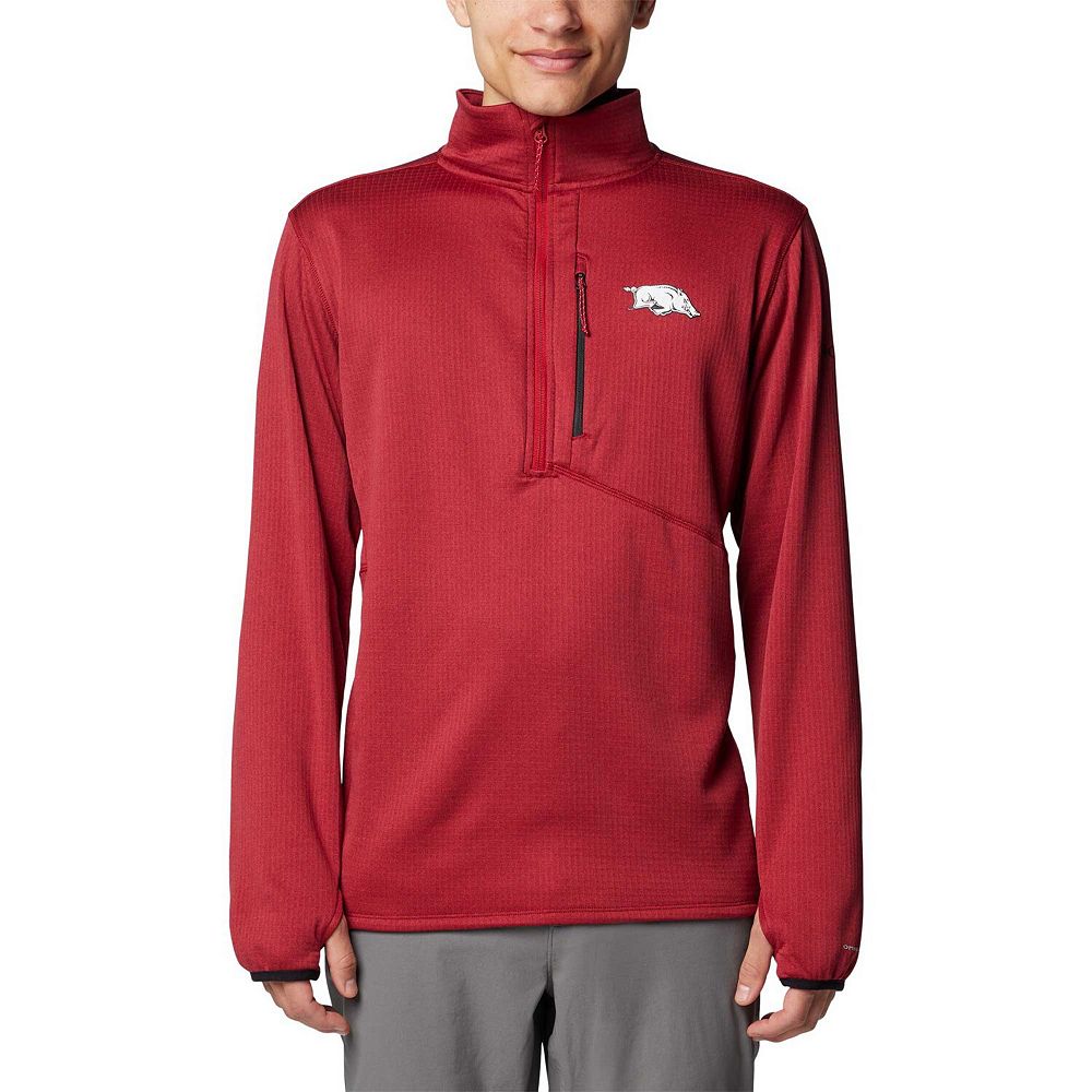 Men's Columbia Cardinal Arkansas Razorbacks Park View Grid Fleece Omni ...