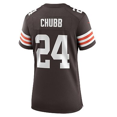 Women's Nike Nick Chubb Brown Cleveland Browns Team Game Jersey