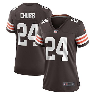 Women's Nike Nick Chubb Brown Cleveland Browns Team Game Jersey