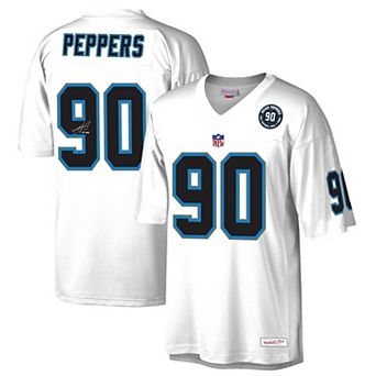 Men's Mitchell & Ness Julius Peppers White Carolina Panthers 2024 Hall of Fame Fashion Jersey