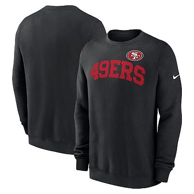 Men s Nike Black San Francisco 49ers Club Pullover Sweatshirt