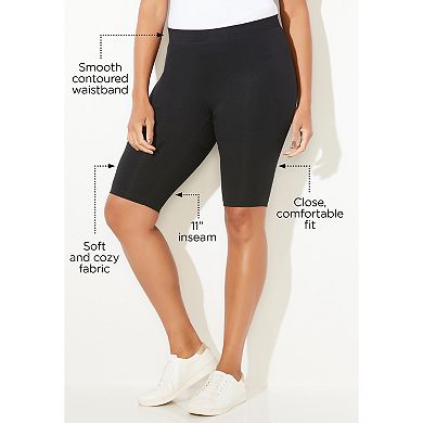 Catherines Women's Plus Size Knit Bike Short