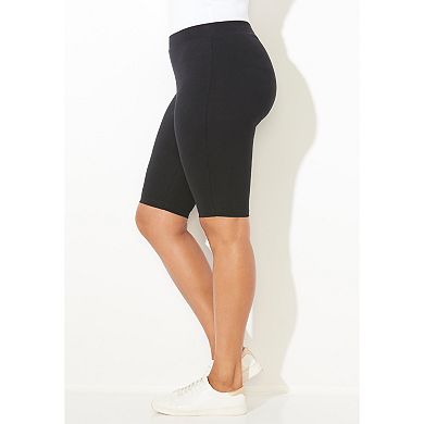 Catherines Women's Plus Size Knit Bike Short
