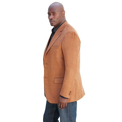 KingSize Men's Big & Tall Microsuede Blazer