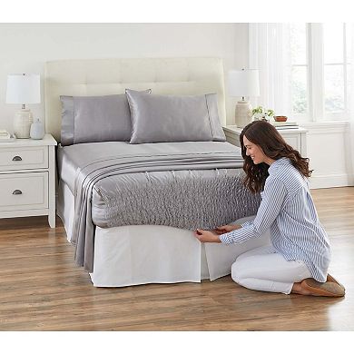 BrylaneHome Satin Bedtite; Sheet Set