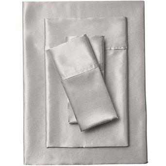BrylaneHome Satin Bedtite; Sheet Set