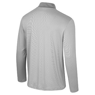 Men's Colosseum Gray Texas A&M Aggies Tuck Quarter-Zip Top