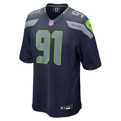 Men's Nike Byron Murphy II College Navy Seattle Seahawks Player Game Jersey