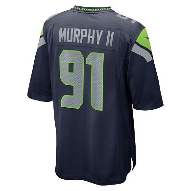 Men's Nike Byron Murphy II College Navy Seattle Seahawks Player Game Jersey