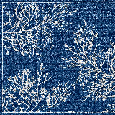 Collections Etc Elegant Leaves and Branches Accent Rugs Rectangle