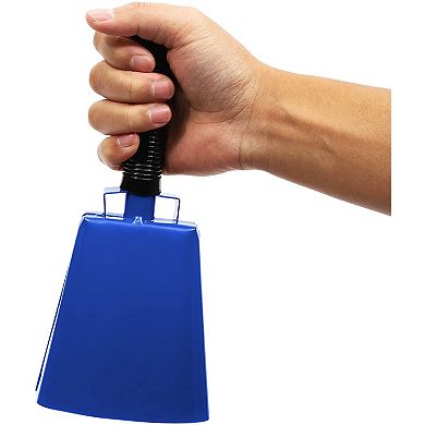 Cowbells With Handles, Red Noise Makers Set (9.5 Inches, 2-pack)