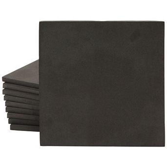 10 Pack 10mm Black EVA Foam Sheets for DIY, Cosplay, 56g/cm³ Density, 9.6 x 9.6"
