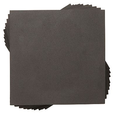 10 Pack 10mm Black EVA Foam Sheets for DIY, Cosplay, 56g/cm³ Density, 9.6 x 9.6"