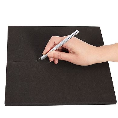 10 Pack 10mm Black EVA Foam Sheets for DIY, Cosplay, 56g/cm³ Density, 9.6 x 9.6"
