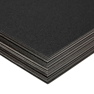 30 Sheets Glitter Black Cardstock Paper For Diy Crafts, 300gsm, 8.5 X 11 In