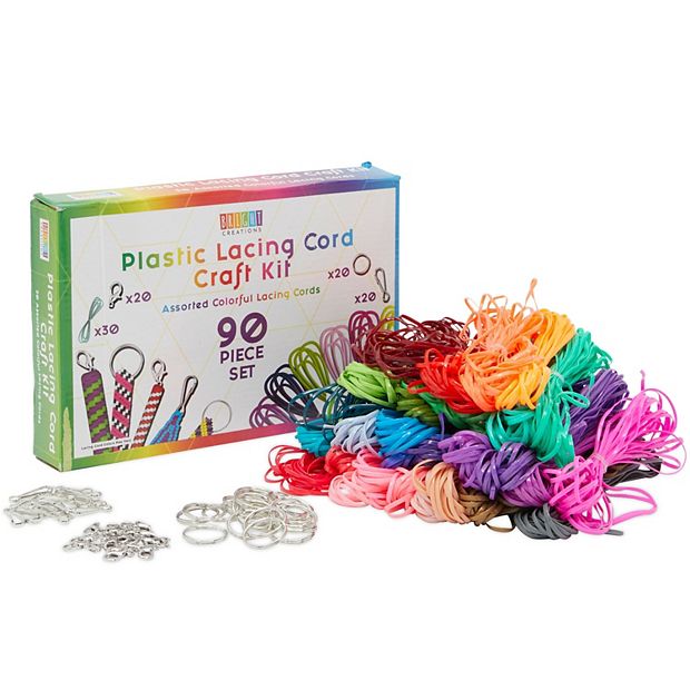 90 Pcs Gimp Plastic Lace Lanyard Cord For Friendship Bracelets, 30