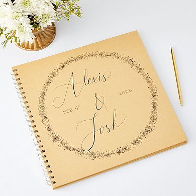 12x12 Album For Scrapbooking, Kraft Paper Material Spiral Bound (40 Sheets)