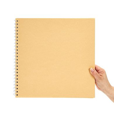 12x12 Album For Scrapbooking, Kraft Paper Material Spiral Bound (40 Sheets)