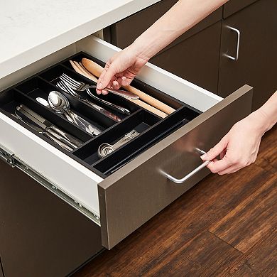 Kitchen Silverware Organizer Drawer, Utensil Holder, Cutlery Tray 17x12"