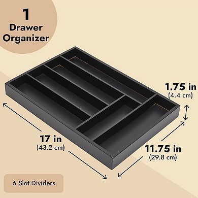 Kitchen Silverware Organizer Drawer, Utensil Holder, Cutlery Tray 17x12"