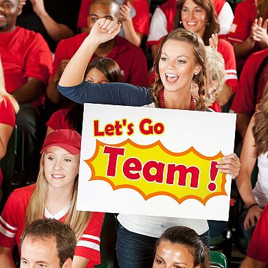 6-Pack Corrugated Plastic Yard Signs with Stakes 17x12 for Outdoor, 4mm Thick