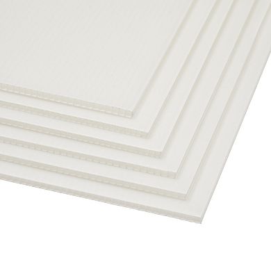 6-Pack Corrugated Plastic Yard Signs with Stakes 17x12 for Outdoor, 4mm Thick