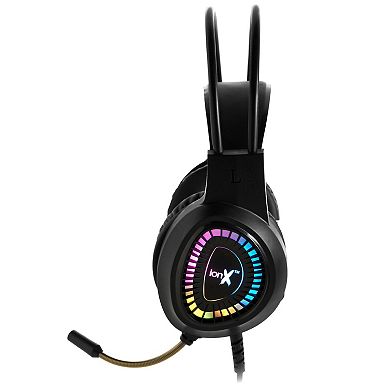 Wired Gaming Headphones With Microphone, Over The Ear 3.5mm Headphones With Rgb