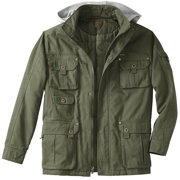 Boulder Creek By Kingsize Men's Big & Tall 9 Pocket Twill Utility