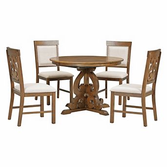 Merax 5 pc Retro Functional Dining Set