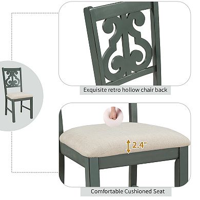 Merax 5-piece Round Dining Table And Chair Set