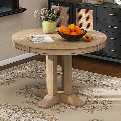 Merax Dining Table Extendable Round Table