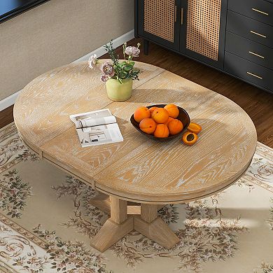 Merax Dining Table Extendable Round Table