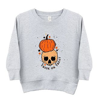 Trick Or Treat Skull Toddler Graphic Sweatshirt