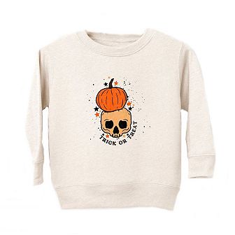 Trick Or Treat Skull Toddler Graphic Sweatshirt
