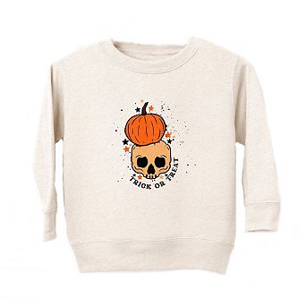 Trick Or Treat Skull Toddler Graphic Sweatshirt
