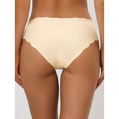 5 Packs Traceless Panties For Women No Show Stretch Solid Underwear Invisible Brief Muti-color