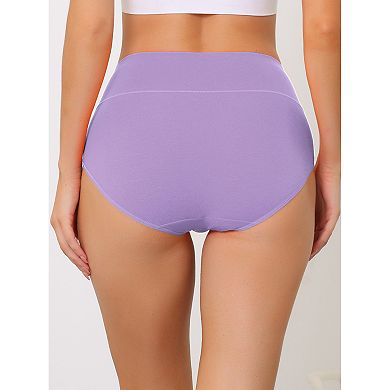 5 Packs Women's Cotton High Waist (available In Plus Size), Tummy Control Underwear Muti-color