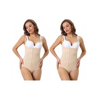 2 Packs Waist Corset For Women Shapewear Push-up Tummy Control Sleeveless Breathable Tank Top