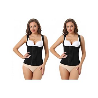 2 Packs Waist Corset For Women Shapewear Push-up Tummy Control Sleeveless Breathable Tank Top