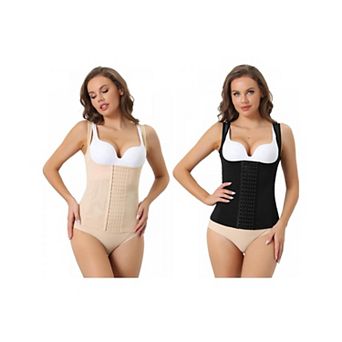2 Packs Waist Corset For Women Shapewear Push-up Tummy Control Sleeveless Breathable Tank Top