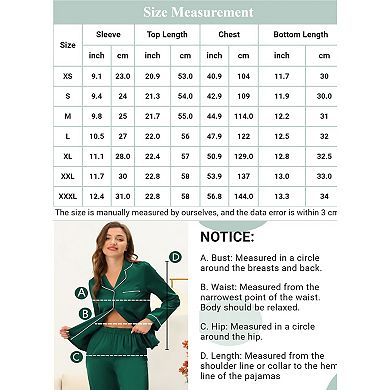 Women's Summer Pajama Two Piece Set Button Short Sleeve Shorts Modal Loungewear