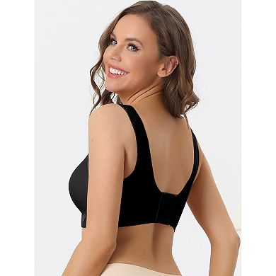 2 Packs Women's Wirefree Sports Bra Lightly Breathable Workout Yoga Exercise Bralettes